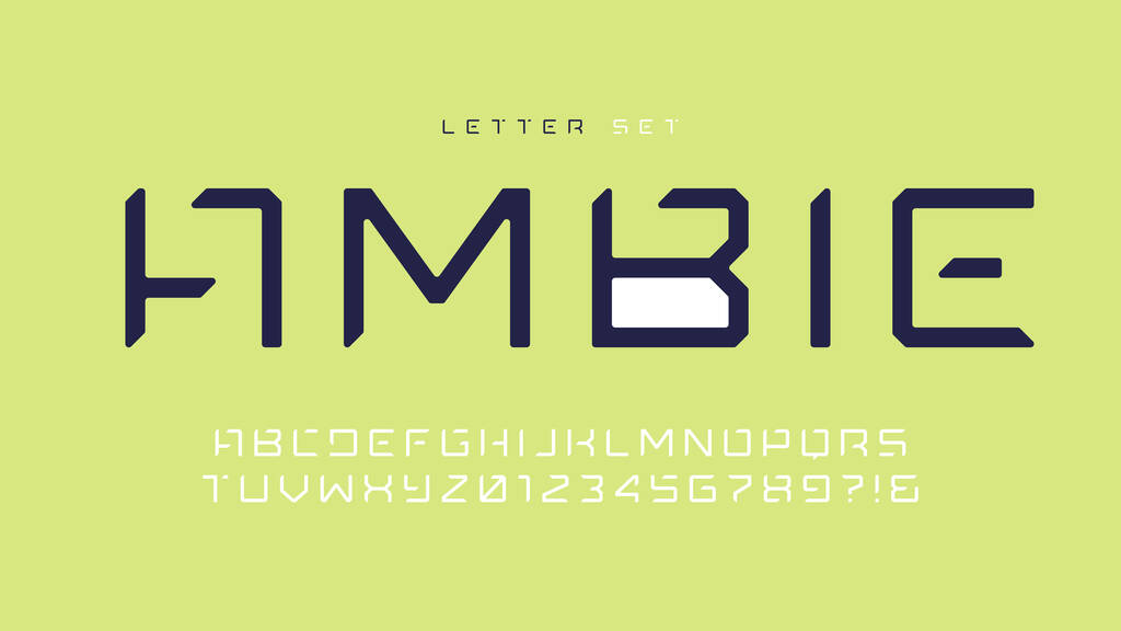 Vector modern sans serif font, nagybetűkészlet, ábécé, tipográfia. - Vektor, kép