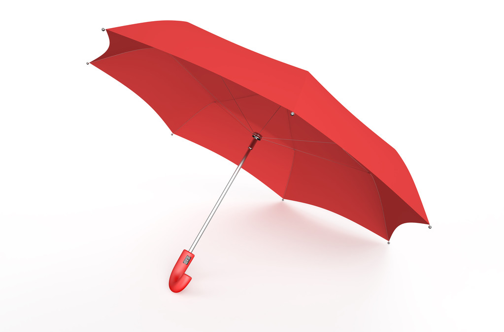 rode paraplu - Foto, afbeelding