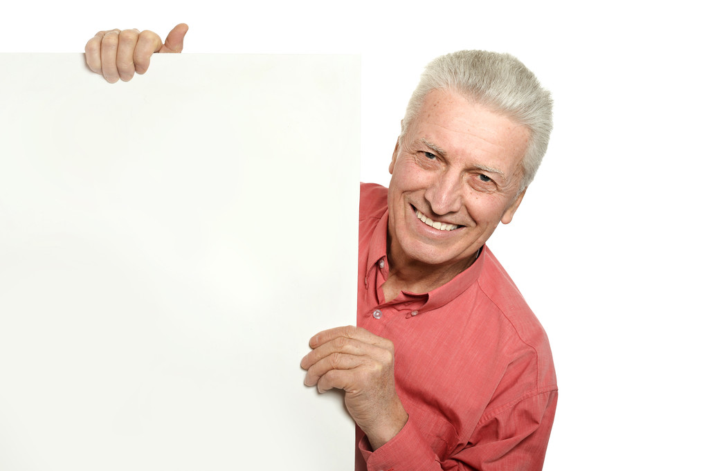 Homme âgé avec blanc
 - Photo, image