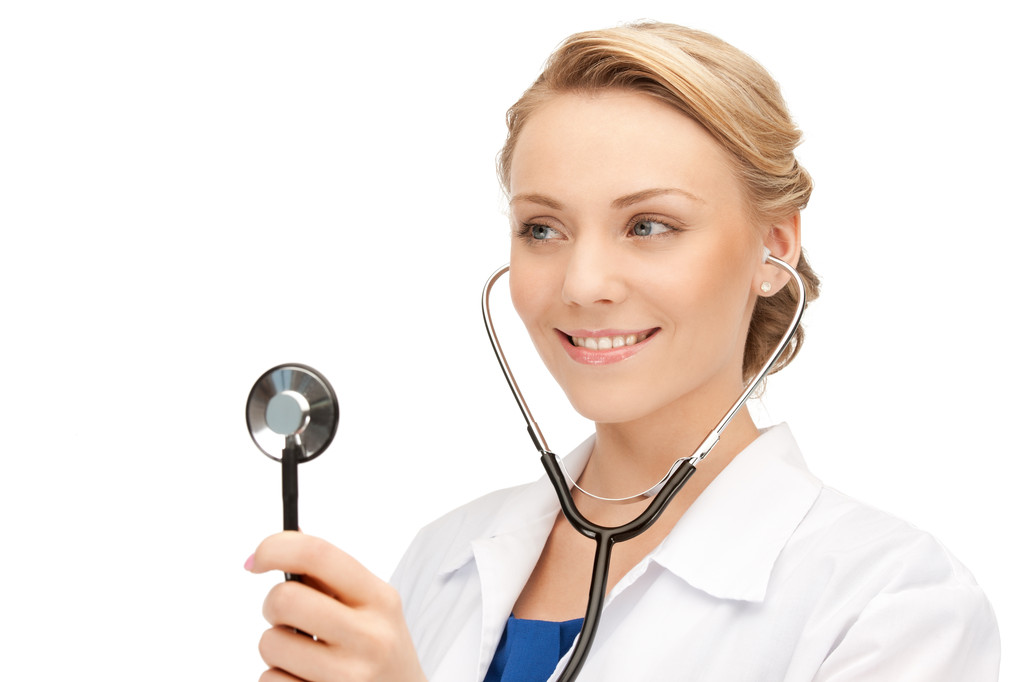 Attrayant médecin féminin avec stéthoscope
 - Photo, image
