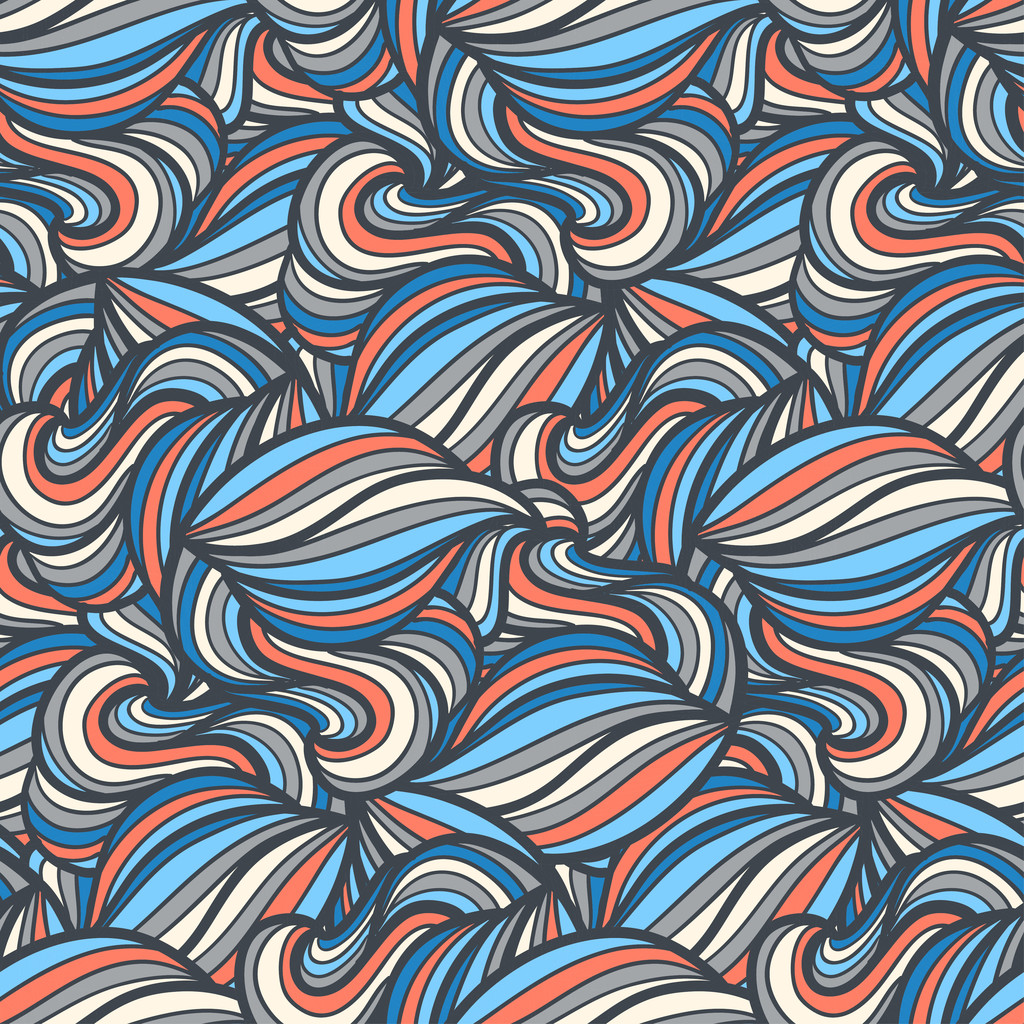 patrón ondulado inconsútil abstracto
 - Vector, Imagen