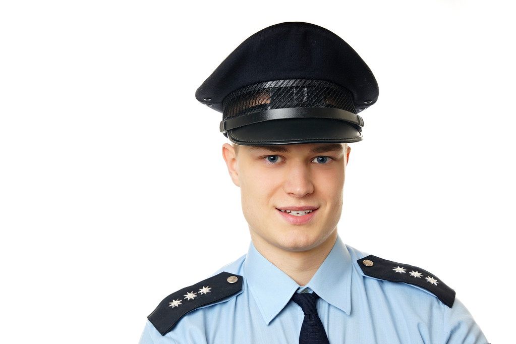 Portrait de jeune policier
 - Photo, image