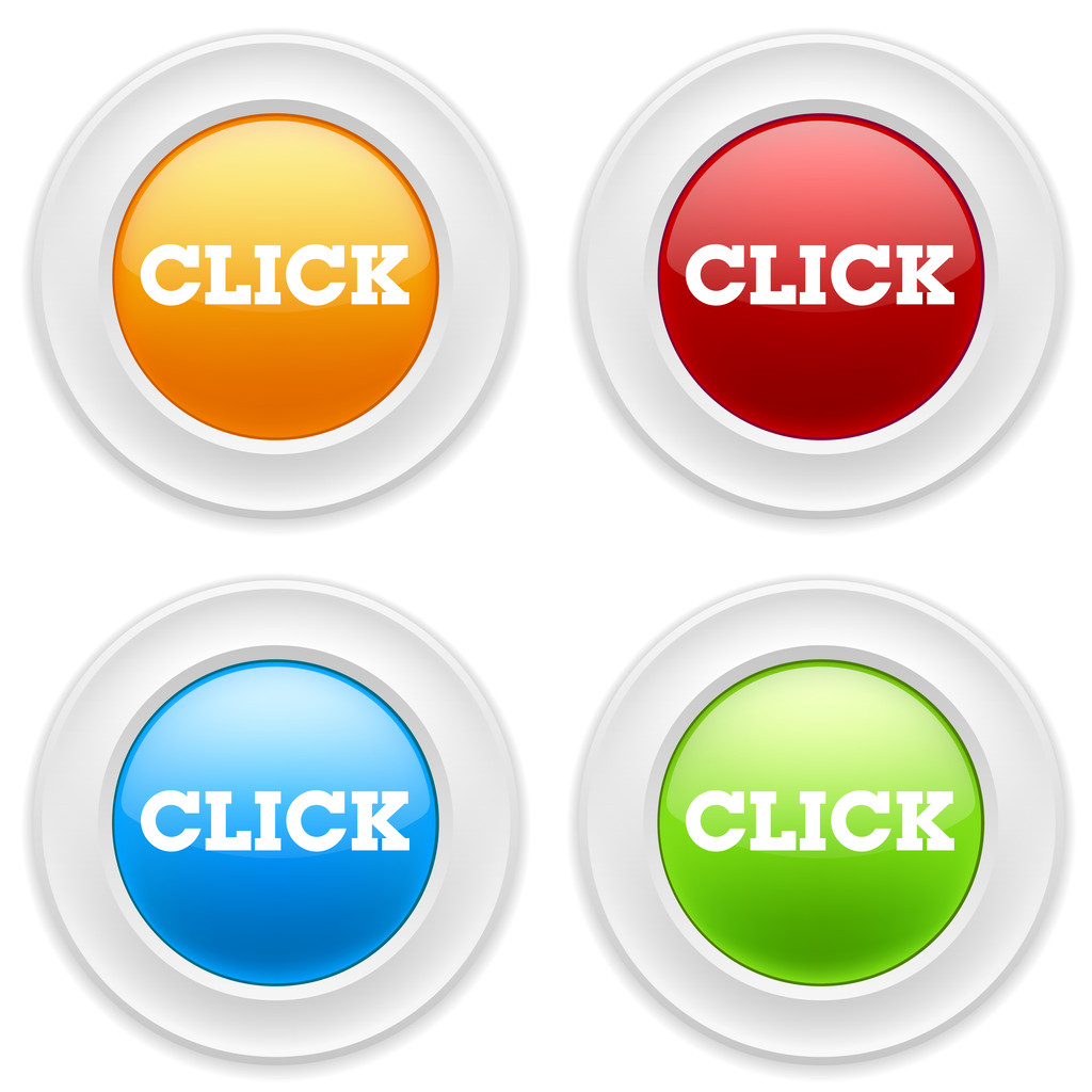 Botones con icono de clic
 - Vector, Imagen