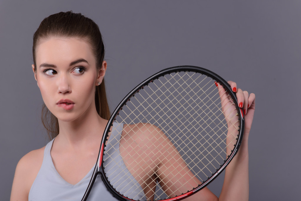 junge und sexy Tennisspielerin - Foto, Bild