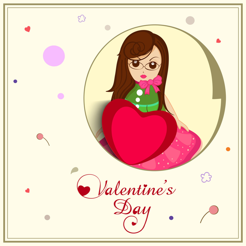 Дизайн поздравительных открыток для празднования Дня Святого Валентина
. - Вектор,изображение