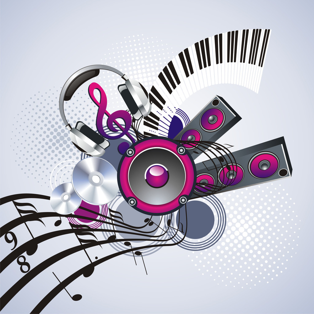 Music banner - Vector, Image