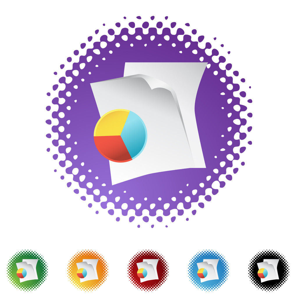 Financial Document web icon - Vector, Image