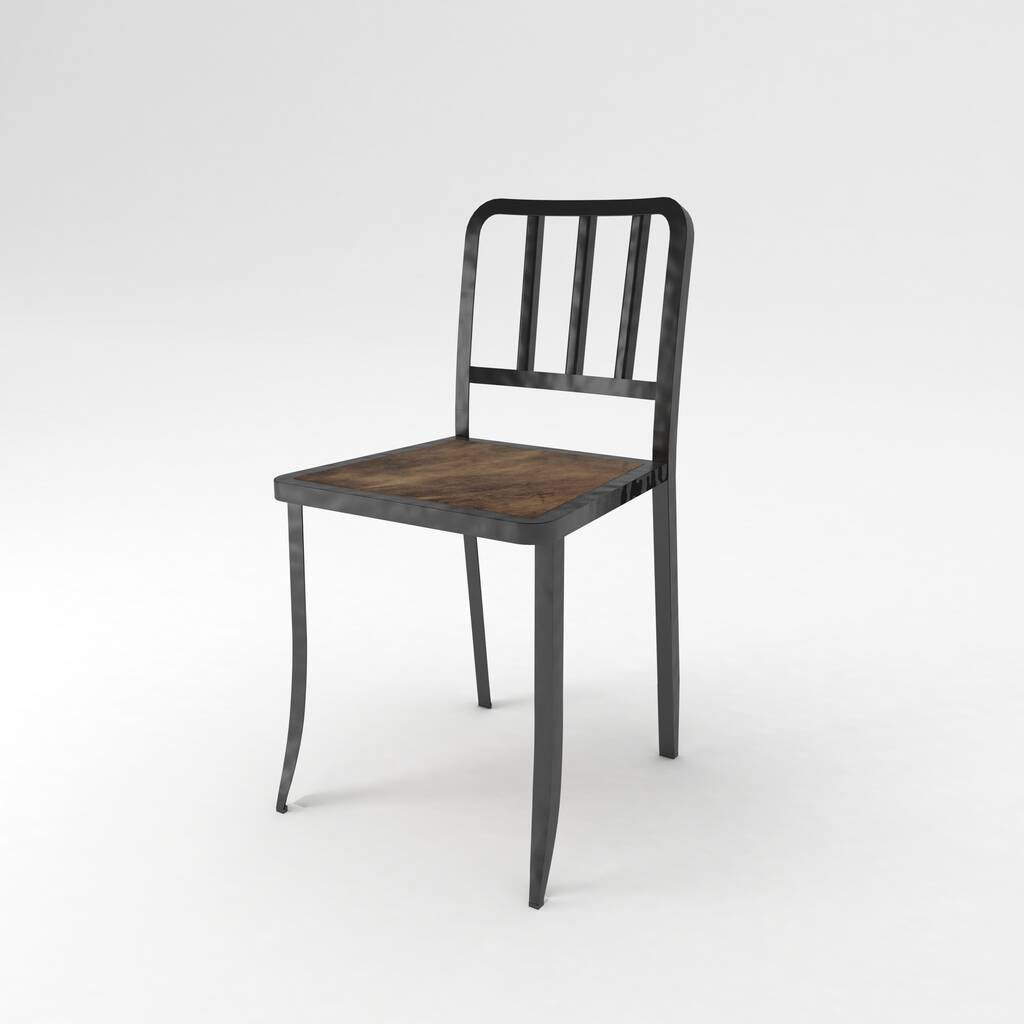 fa szék elszigetelt fehér háttér - Fotó, kép
