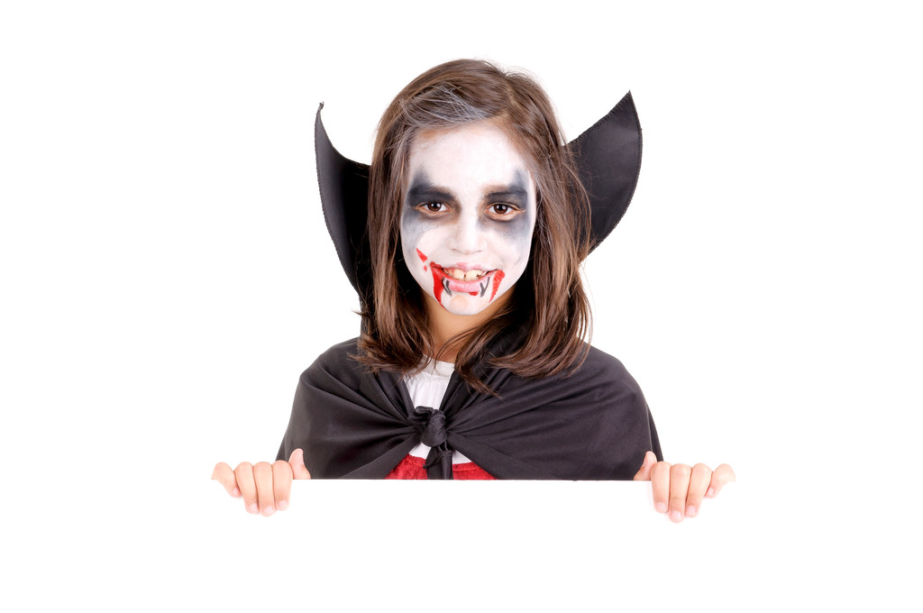 Halloween fille habillé comme un vampire
 - Photo, image