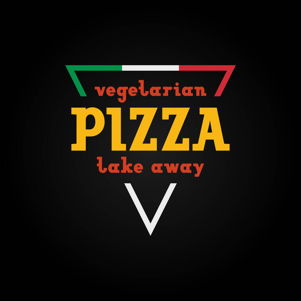 Форма логотипу Піцерії, емблема дизайну або значки для кафе, ресторани швидкого харчування або піца доставки, векторна ілюстрація 10EPS - Вектор, зображення