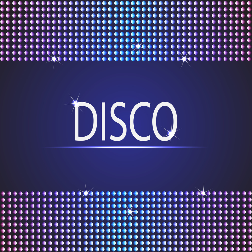 Disco party background. Space for your text - Vector, Image
