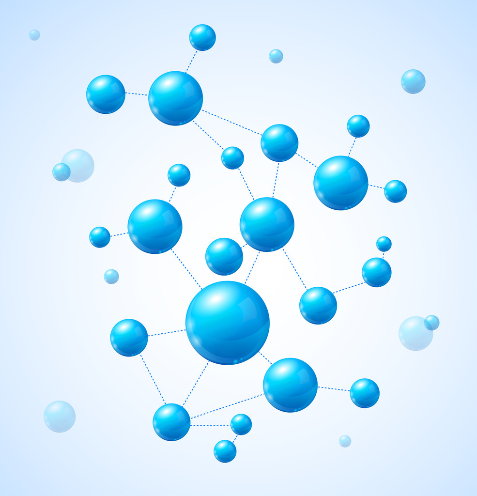 Molécula de ilustración vectorial
 - Vector, Imagen