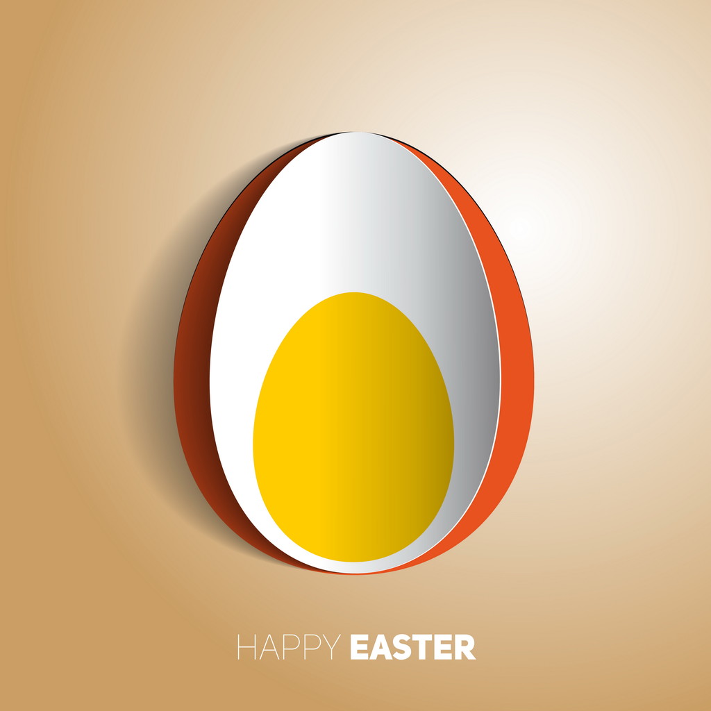 Huevo hervido de Pascua
 - Vector, Imagen
