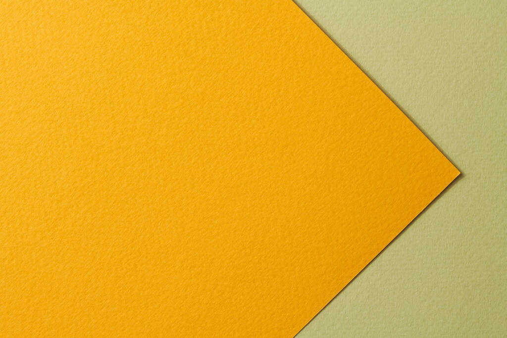 Fundo de papel kraft áspero, textura de papel laranja cores verdes. Mockup com espaço de cópia para texto - Foto, Imagem