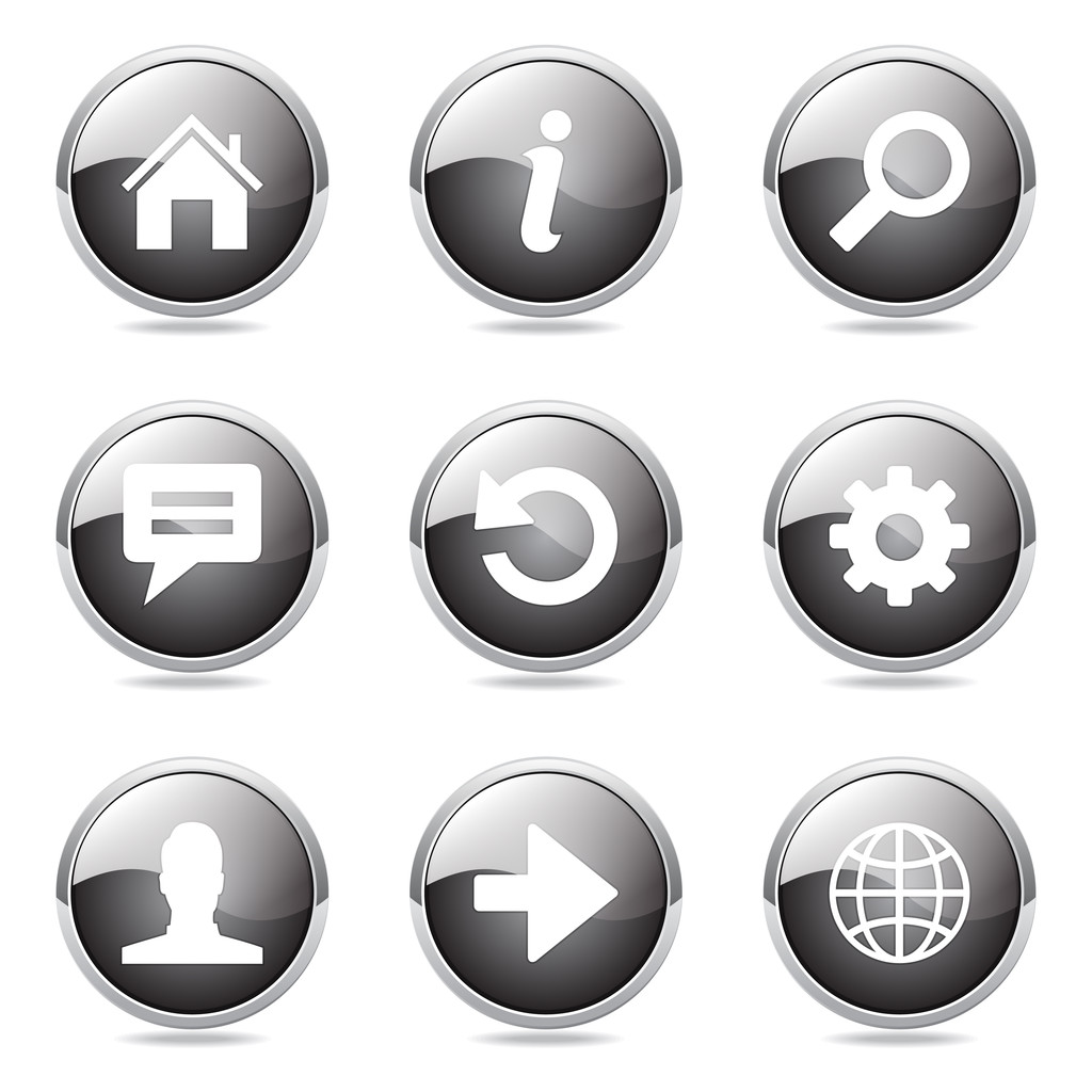 Icono de botón de Internet Web
 - Vector, imagen