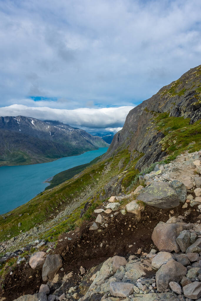 Beautiful landscape of Jotunheimen National Park from the Besseggen Ridge, Norway - Fotografie, Obrázek
