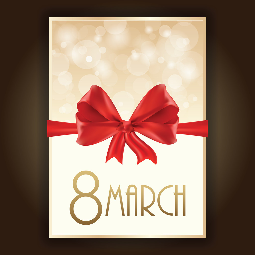 Gift card for 8 march women's day, vector - Vector, Image