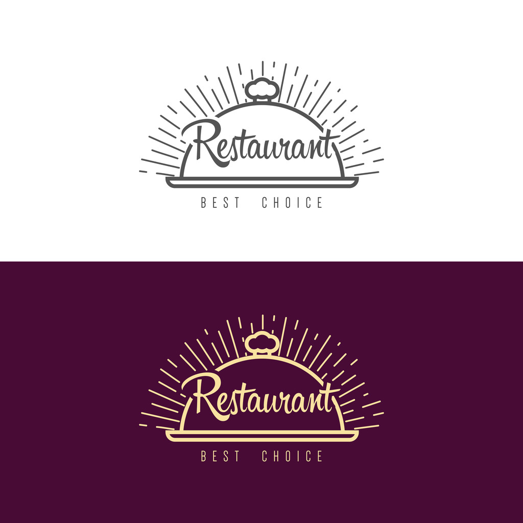 Логотип ресторана или кафе
 - Вектор,изображение