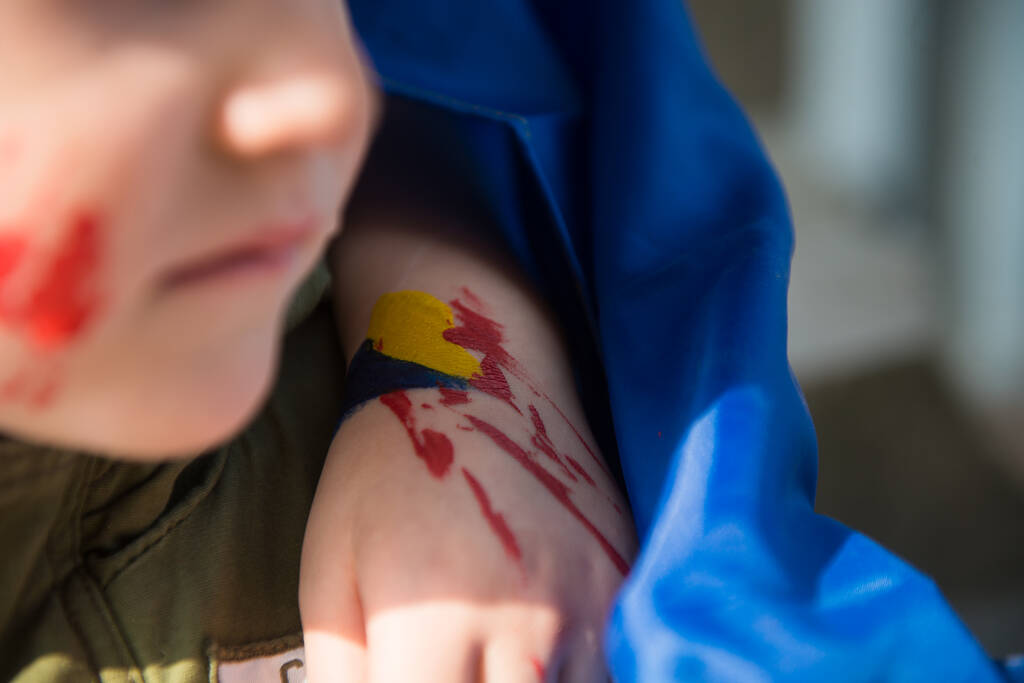Guerre ukrainienne, enfants en ukraine, arrêt russe - Photo, image