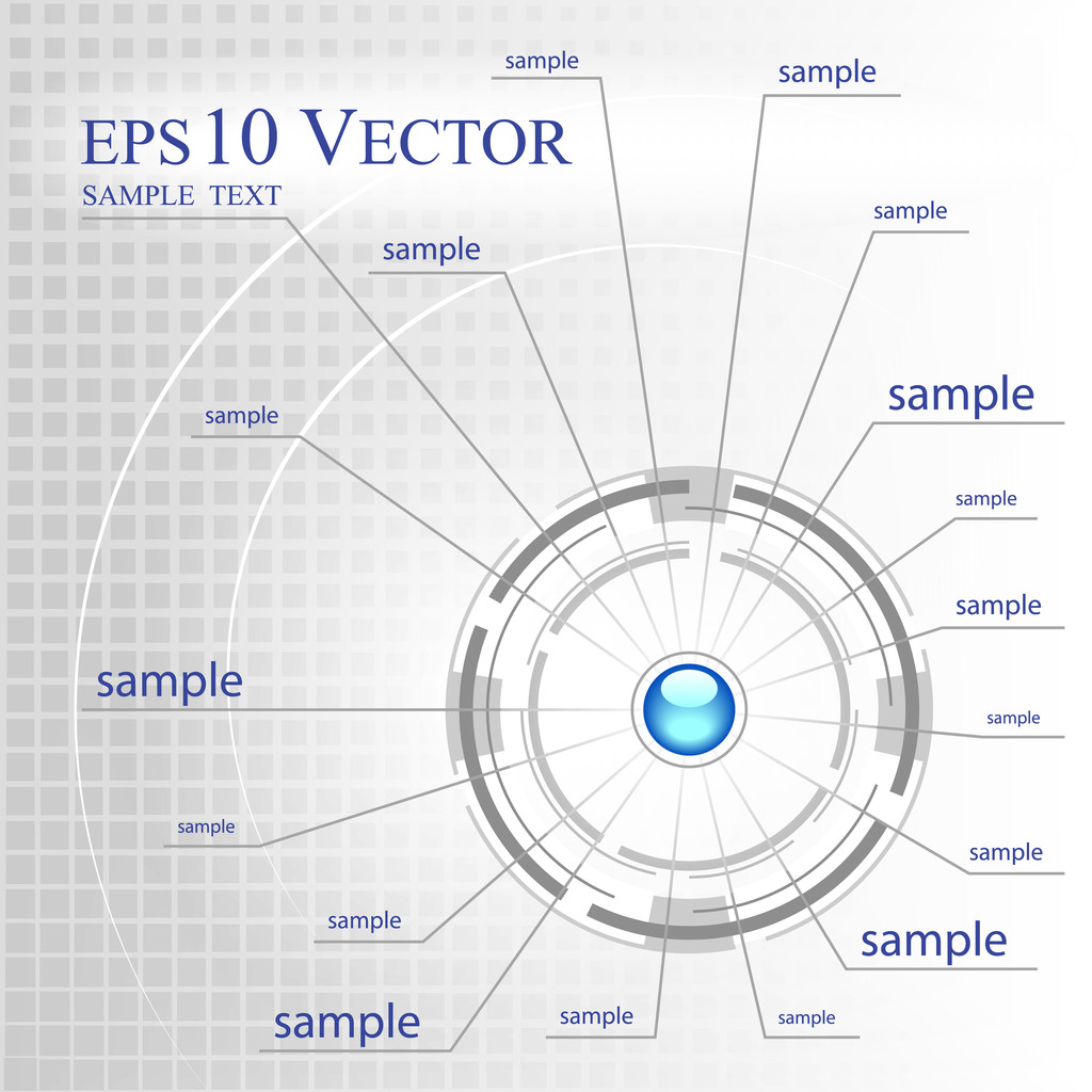 Achtergrond abstracte technologie - Vector, afbeelding