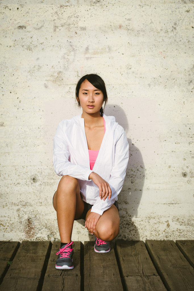 Asian female athlete portrait - Photo, Image