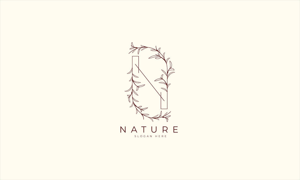 luonnollinen ja orgaaninen logo moderni muotoilu. Luonnollinen logo brändäys, yrityksen identiteetti ja käyntikortti - Vektori, kuva