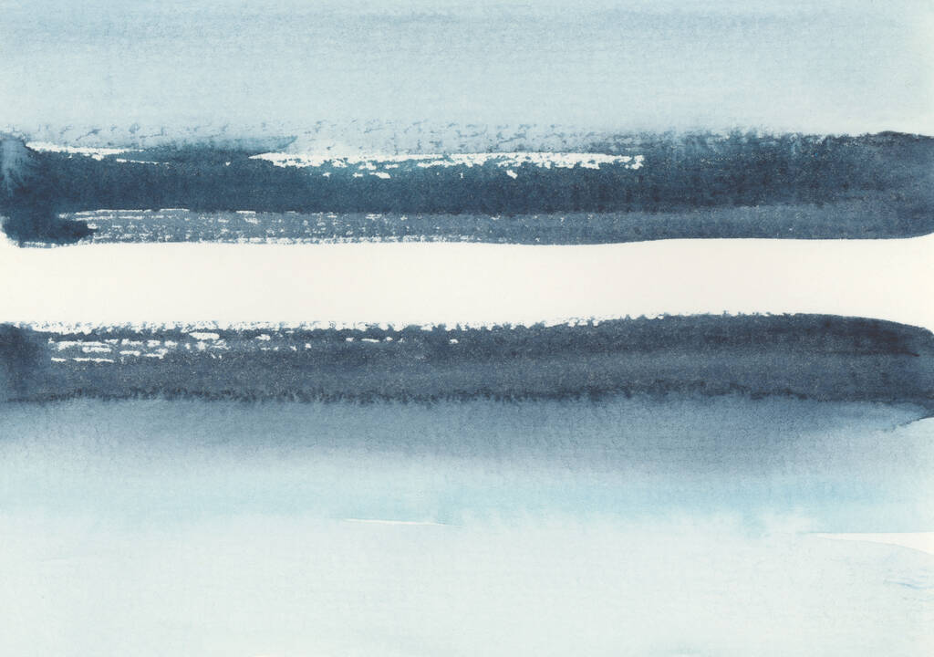Inchiostro acquerello disegnato a mano fumo macchia linea macchia su sfondo carta bagnata texture. Paster blu olori. - Foto, immagini