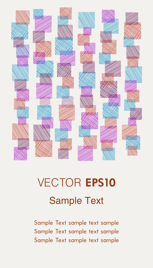 Kleurrijke geometrische achtergrond - Vector, afbeelding