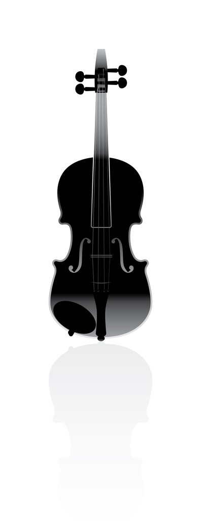 βιολί σε λευκό φόντο - Διάνυσμα, εικόνα