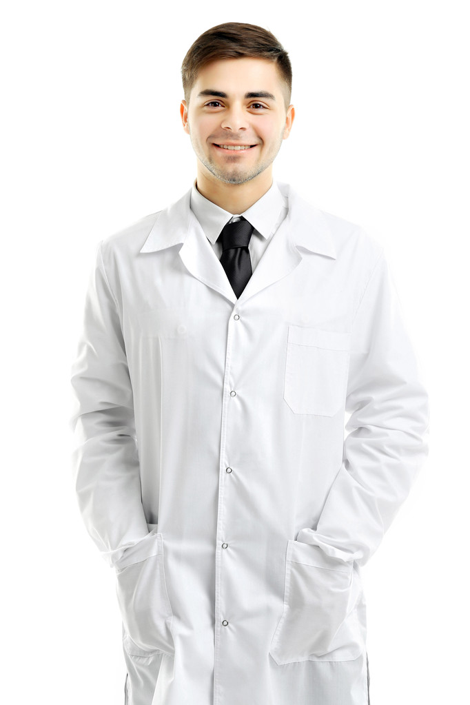 Muž lékař izolované na bílém - Fotografie, Obrázek
