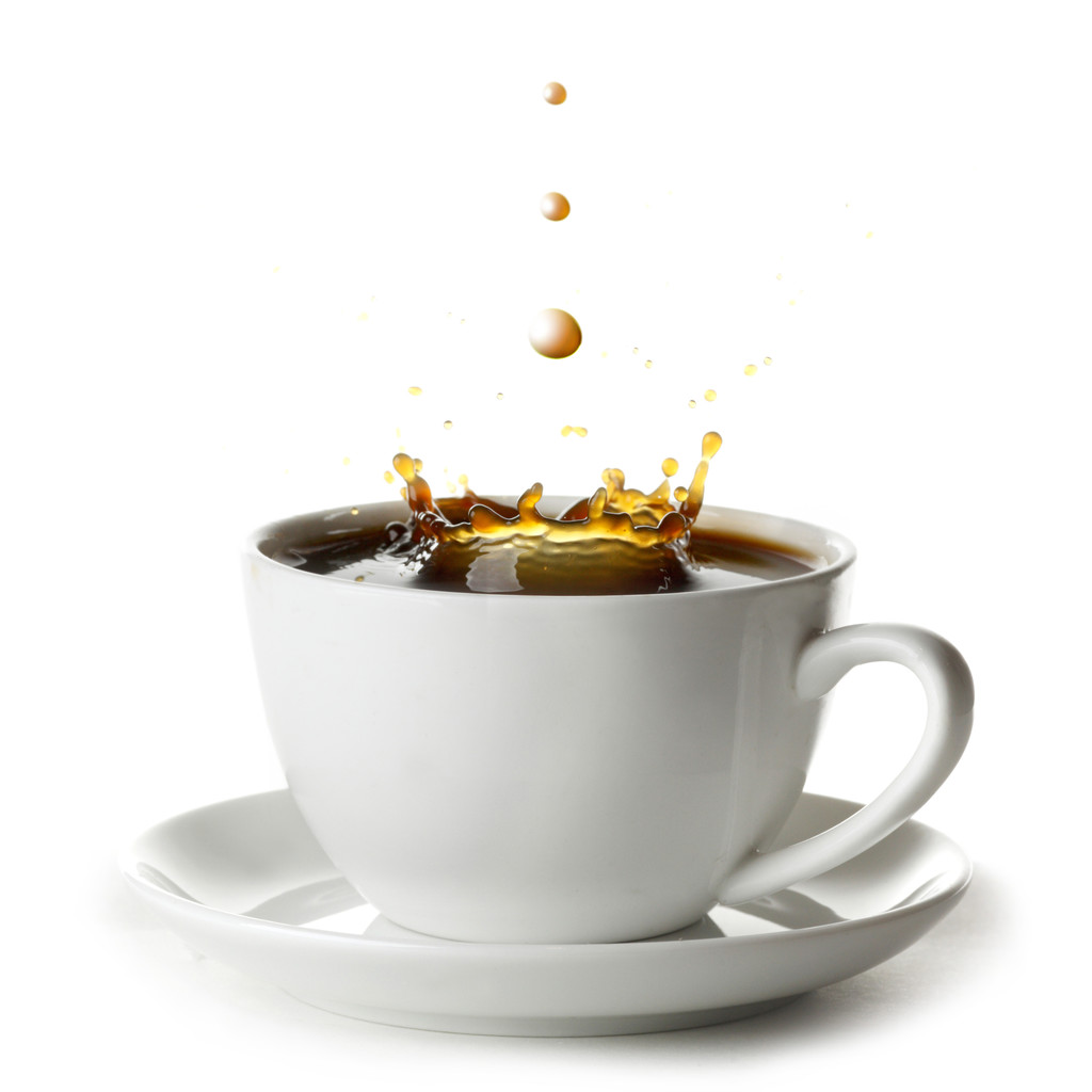 Csésze kávé splash - Fotó, kép