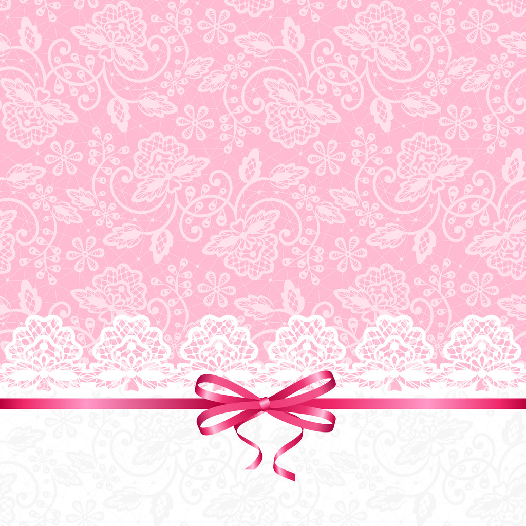 card with lace - Vector, Image
