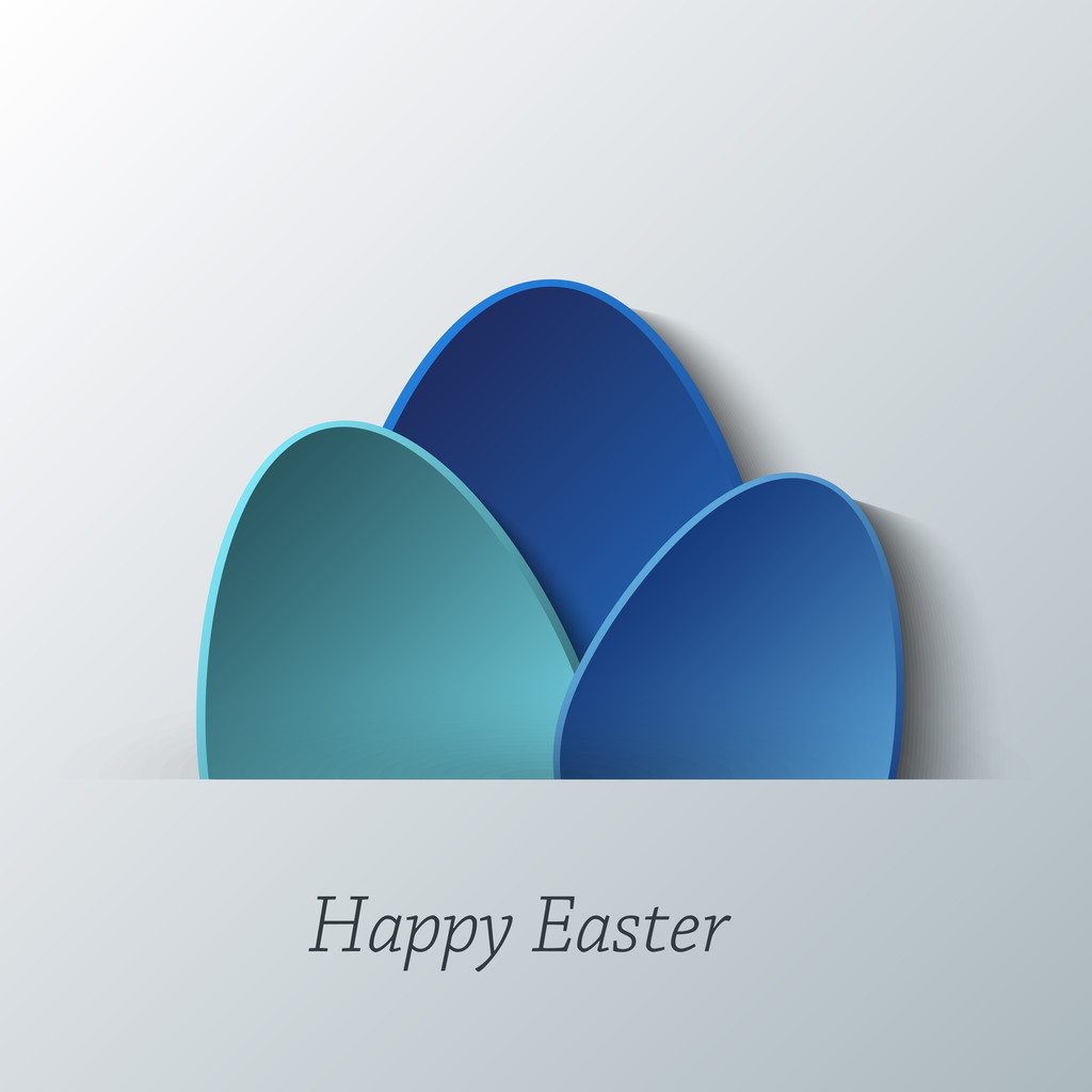 szczęśliwy transparent okolicznościowe Wielkanoc. - Wektor, obraz