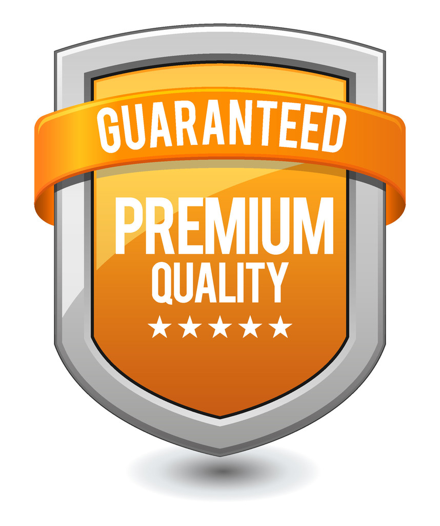 Narancs pajzs garantált prémium minőségű - Vektor, kép