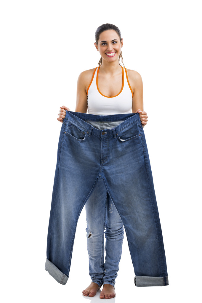 Жінка з великими джинсами
 - Фото, зображення
