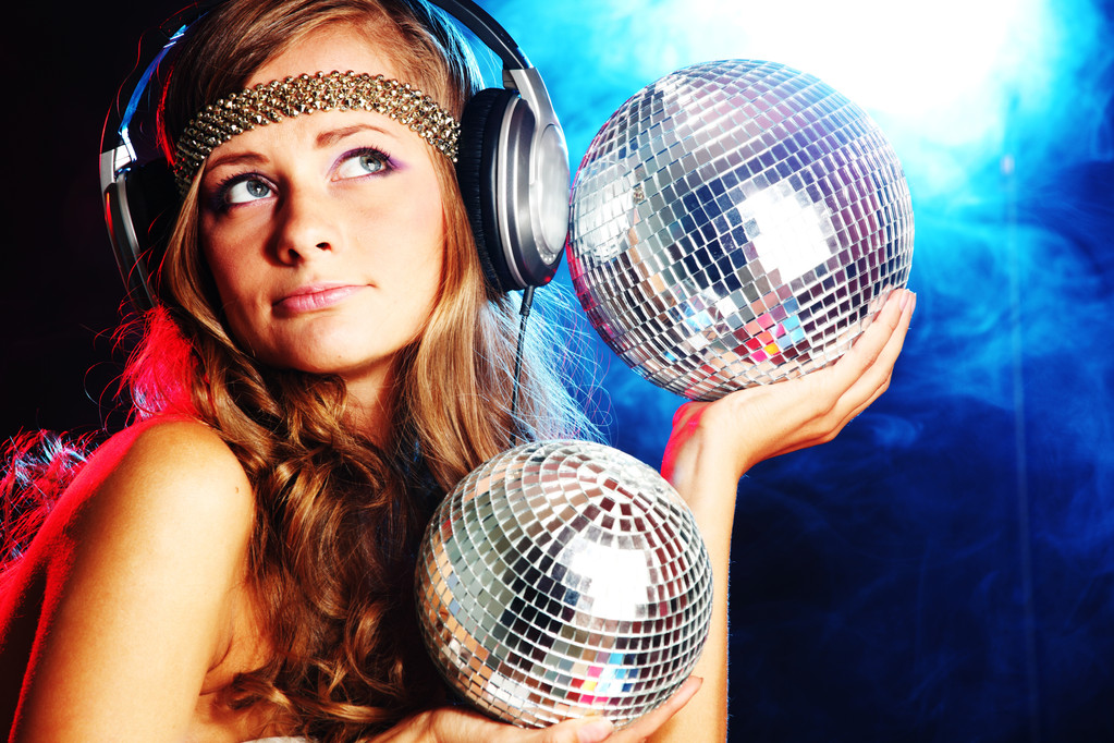 Disco-Mädchen - Foto, Bild