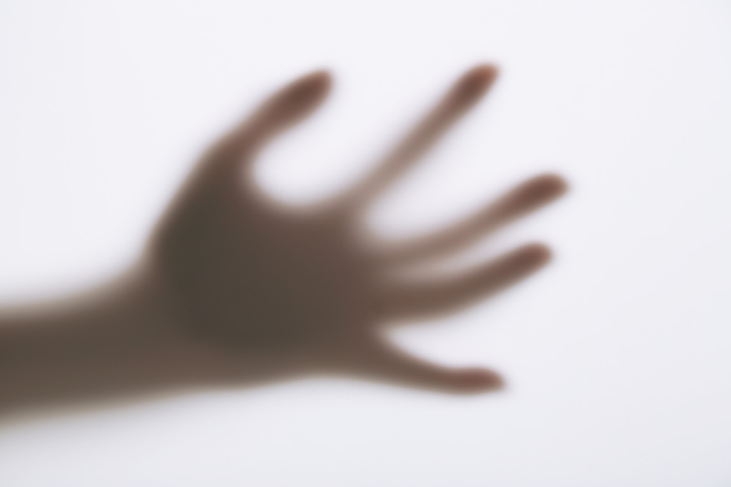 Silhouette of hand, close up - Photo, Image