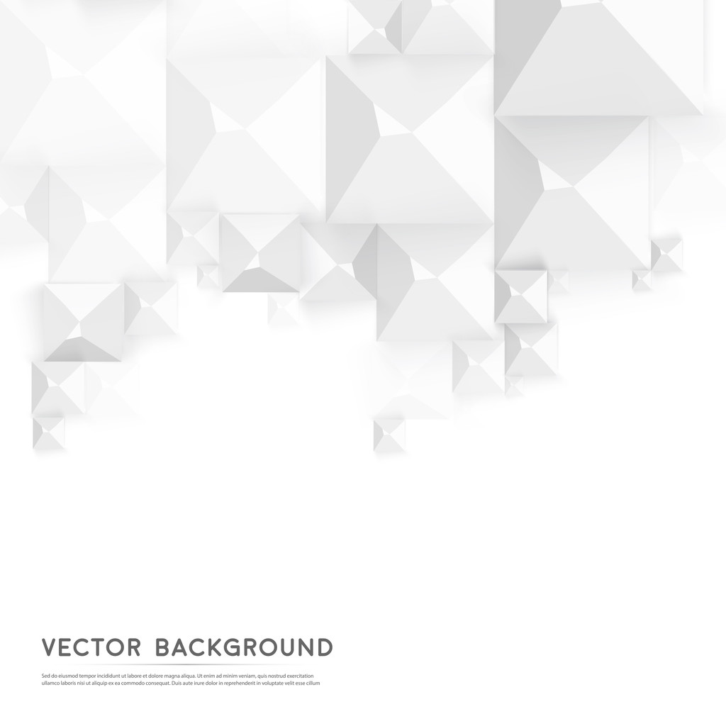 Vektor abstrakte geometrische Form aus grauen Würfeln. - Vektor, Bild