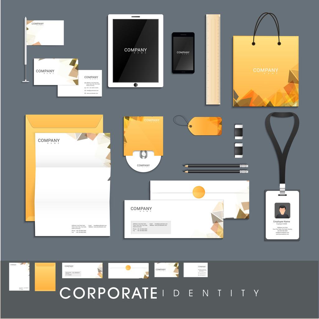 Corporate identity kit for business. - Vector, Image