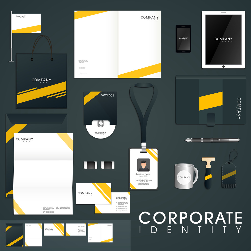 Stylisches Corporate Identity Kit. - Vektor, Bild