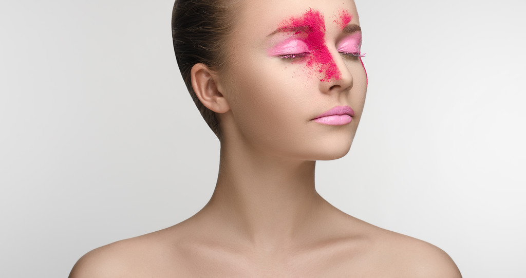 Maquillaje rosa belleza chica
 - Foto, imagen