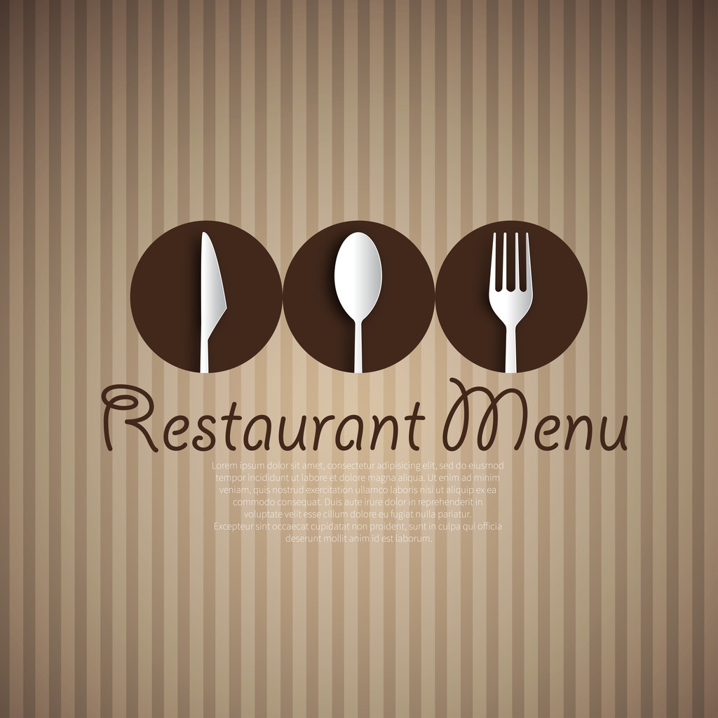 Design der Speisekarte im Restaurant - Vektor, Bild