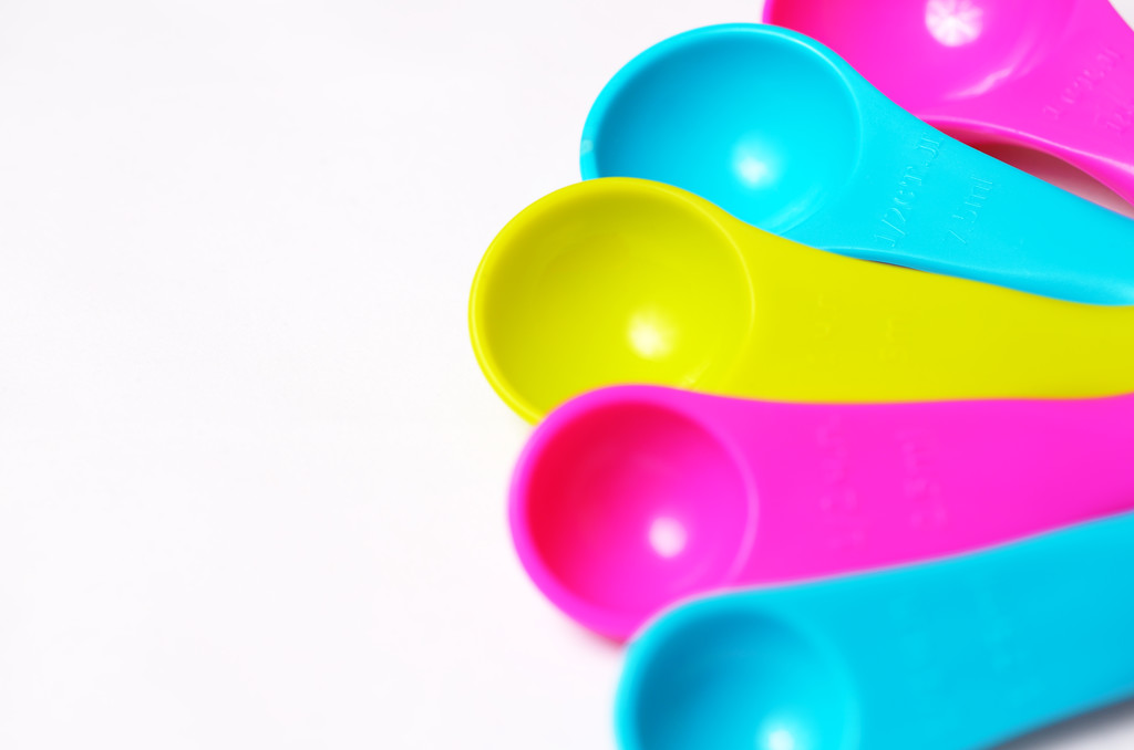 Multicolored measuring spoons. - Photo, Image