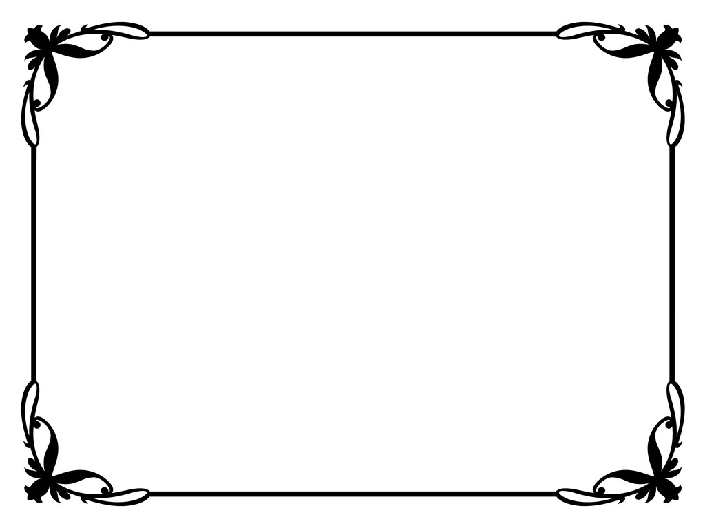 marco decorativo ornamental simple
 - Vector, imagen