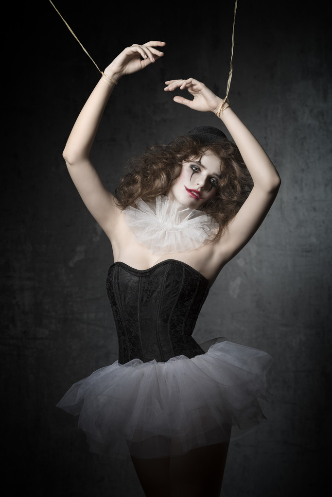 dívka jako gothic loutkové tanečník  - Fotografie, Obrázek
