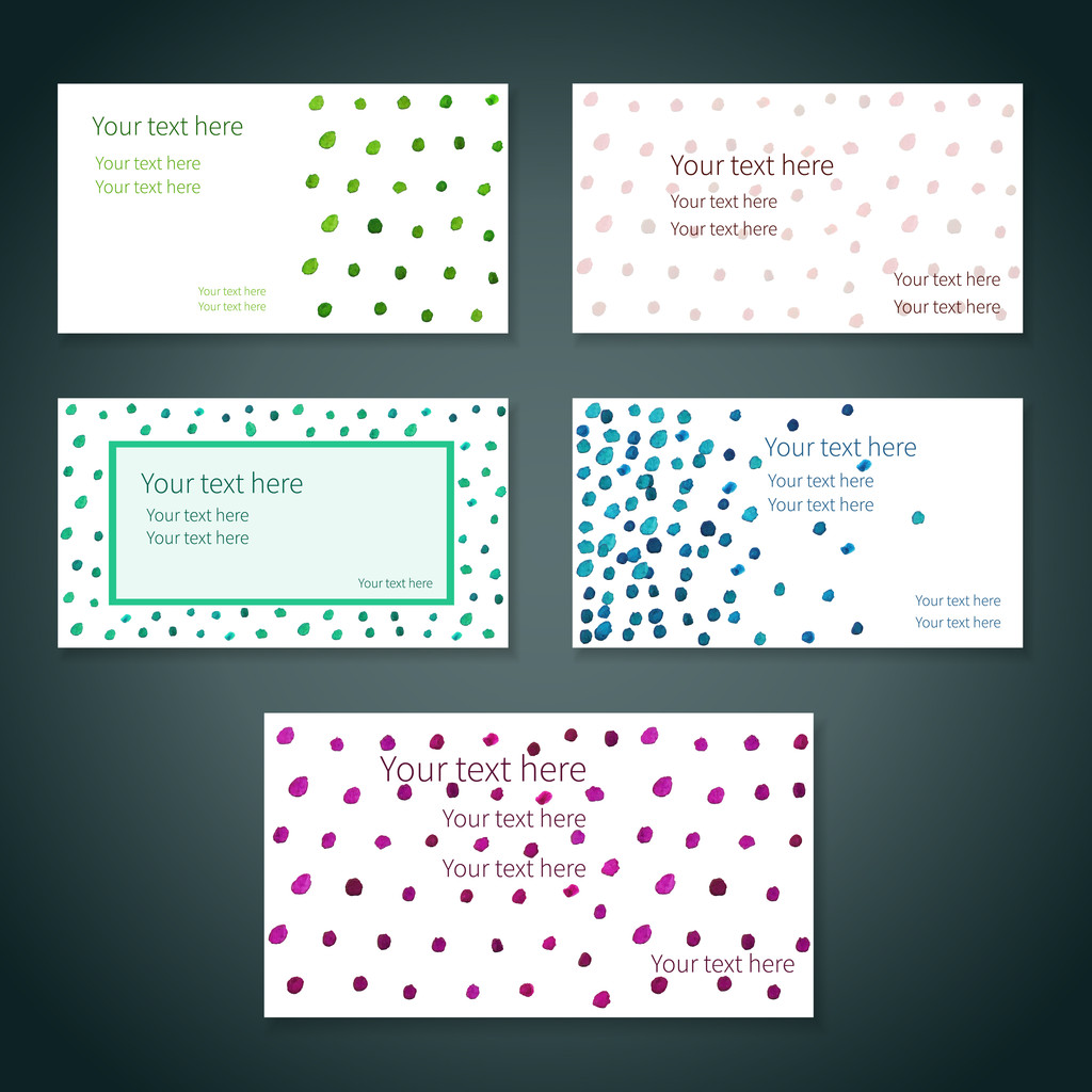 conjunto de tarjetas de visita - Vector, Imagen