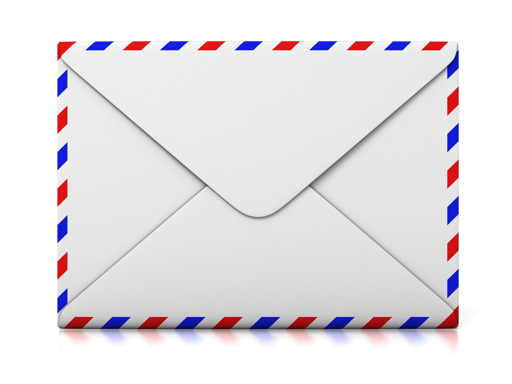 envelope isolated on white - Photo, Image
