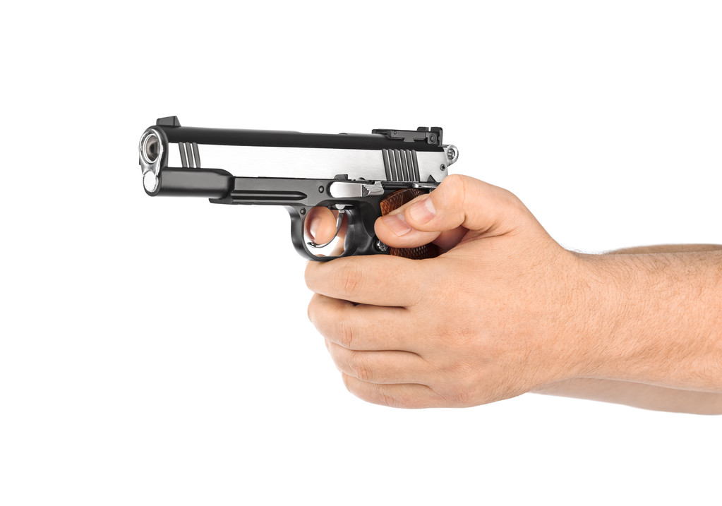 Mano con pistola
 - Foto, imagen