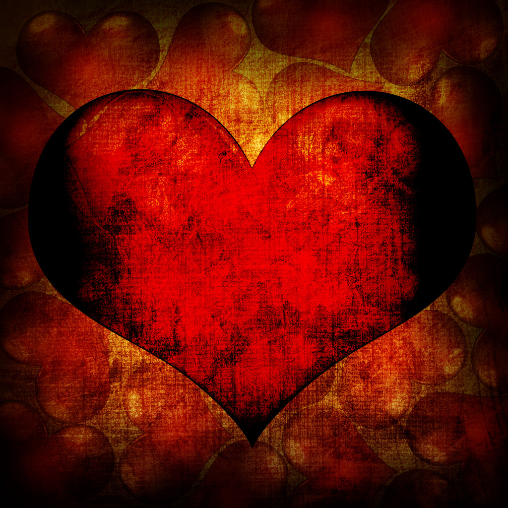 Valentýna červené pozadí - Fotografie, Obrázek