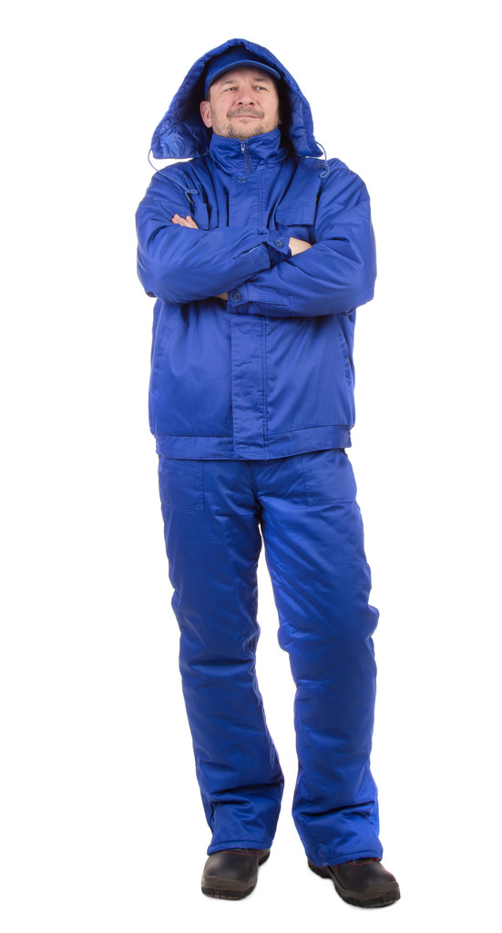 a munkavállaló a kék overall - Fotó, kép